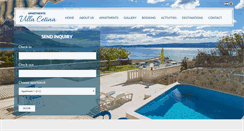 Desktop Screenshot of apartments-villa-cetina-omis.com