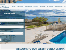 Tablet Screenshot of apartments-villa-cetina-omis.com